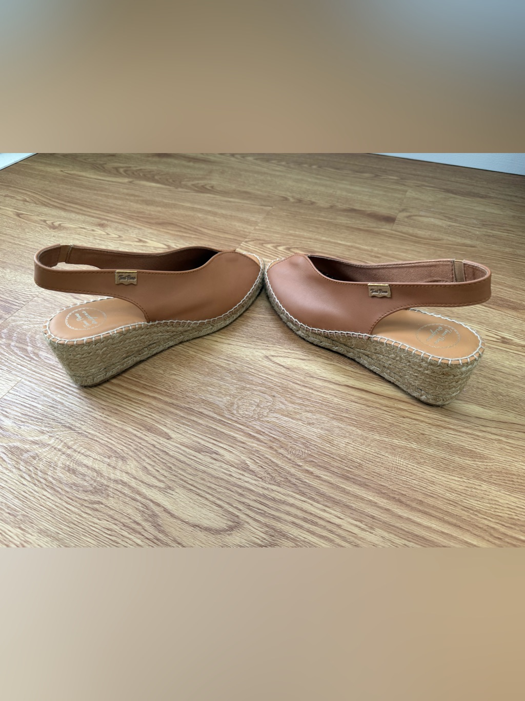 Toni Pons Wedge Bernia-P Tan Leather Espadrilles — image 5 of 8
